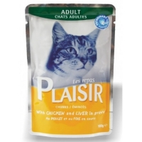 Plaisir 100g kuře+játra kapsička cat