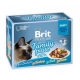 Brit prem.12x85g cat Gravy kaps.filety s kuř,kroc,hov,tuň,šťáv