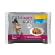 Nutrilove 4x85g kapsička, šťáva  2x losos, 2x kuřecí  