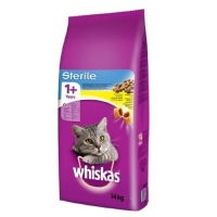 Whiskas 14kg sterile kuřecí cat