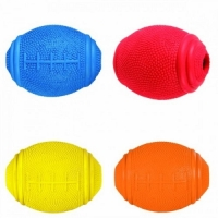 Míč na pamlsky rugby 8cm tvrdá guma Trixie