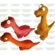 Latex - dinosaurus 23-30,5cm