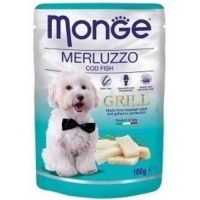 Monge grill 100g kaps.treska 1/24ks dog