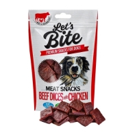 Brit Let´s Bite 80g Meat Snacks Beef Dices with Chicken