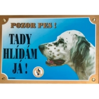 Cedulka irský setr bílý