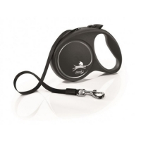 Flexi New Class. M 5m do 20kg černá/lanko