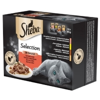 Sheba Selection  in Sauce  12 x 85g kaps.šťavnatý výběr 