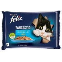 Felix Fantastic 85gx4ks kaps.losos+platýs v želé/12ks 