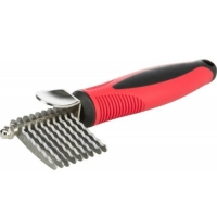 Prořezávač srsti 16cm zoubkové ostří  plast/kost
