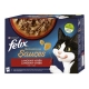 Felix Sensations 85gx12ks kaps. hovězí+jehně+krůta+kachna v omáčce/6ks AKCE