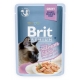 Brit premium 85g cat kaps.filety s lososem ve šťávě steril.1ks/24ks AKCE