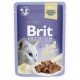 Brit premium 85g cat kaps.filety s hovězím v želé 1ks/24ks  AKCE