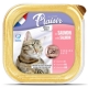 Plaisir cat 100g losos i pro kastrované kočky vanička/32ks