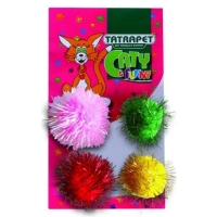 Tatrapet míček  pro kočku 4cm  4ks/bal.
