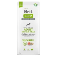Brit Care 12kg Adult Medium Breed Sustainable Chicken & Insect dog