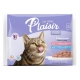 Plaisir 85g x 4ks steriliz. kapsička/2x losos +2x pstruh cat