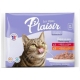 Plaisir 85g x 4ks steriliz. kapsička/2x hovězí+2x kuře cat 