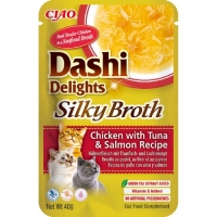 Churu Cat Dashi Delights Silky Broth Chick&Tun&Salm 40g