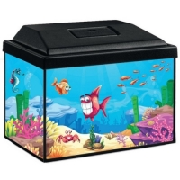 Akvarijní sada  Splash 30cm/12 l s LED  osvětlením 3W - černý kryt  AKCE