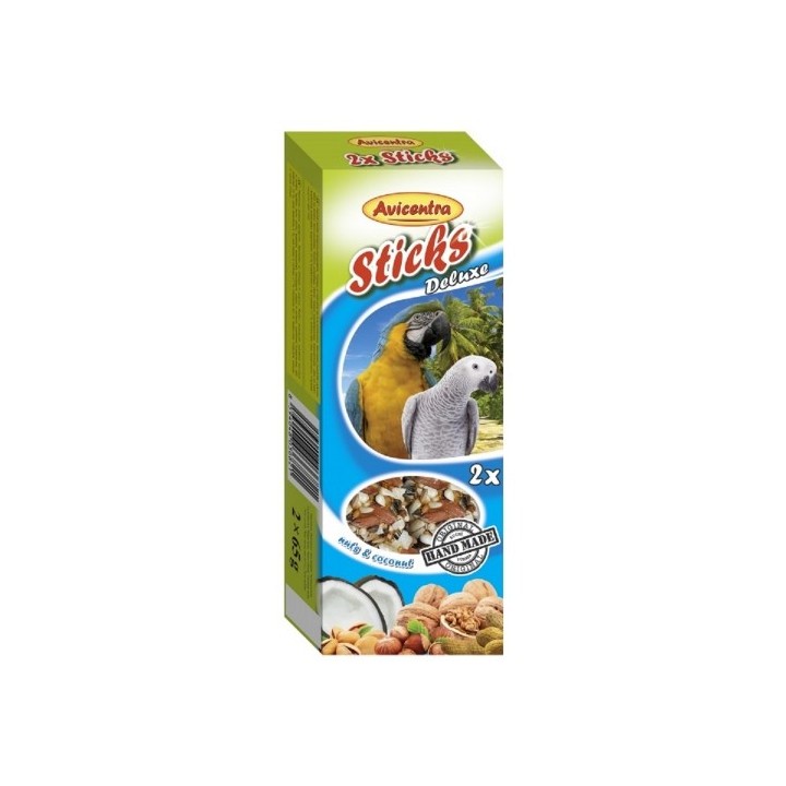 Avicentra tyč papoušek velký ořech+kokos110g