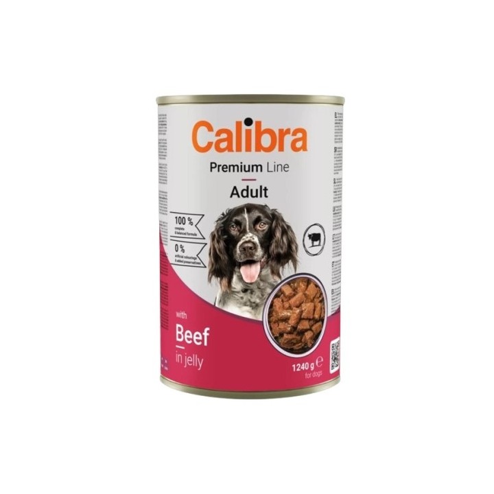 Calibra 1240g Premium with Beef dog