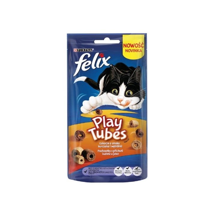 Felix Play Tubes 50g kuře a játra cat