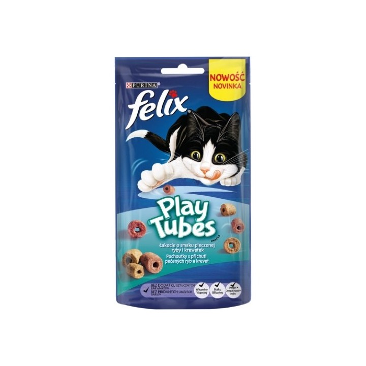 Felix Play Tubes 50g ryba a kreveta cat