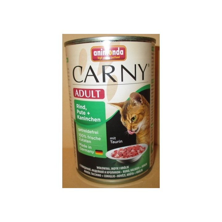 Animonda Carny 400g adult hovězí+krůta+králík