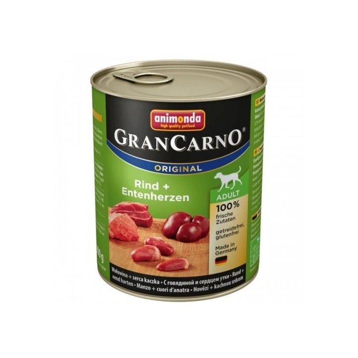 Gran Carno 800g adult hovězí+kachní srdce