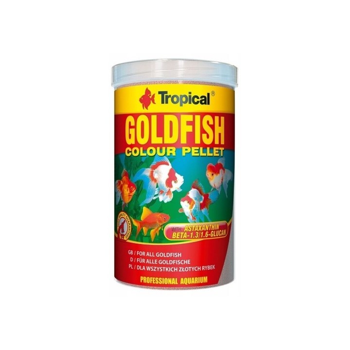Tropical Goldfish Colour pellet  1000ml /360g
