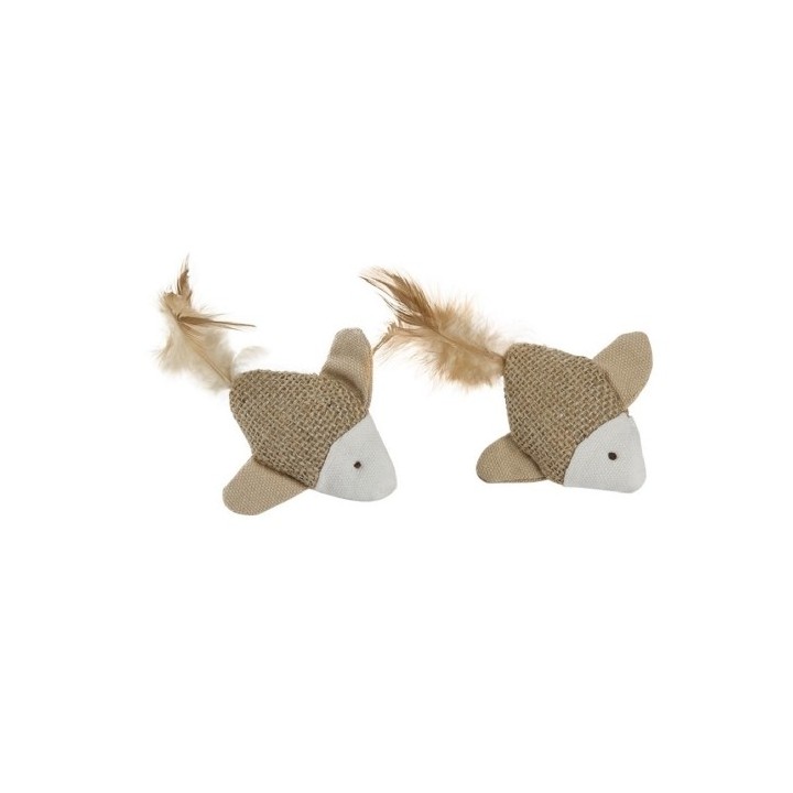 Rybičky  sisal s peřím  6cm 2ks/bal.