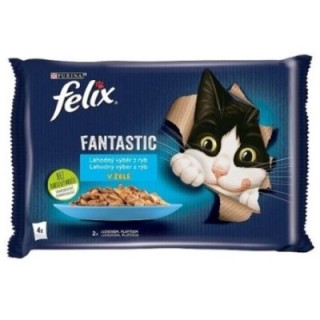 Felix Fantastic 85gx4ks kaps.losos+platýs v želé/12ks