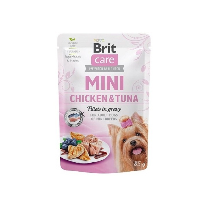 Brit Care Mini Chicken&Tuna fillets in gravy 85g
