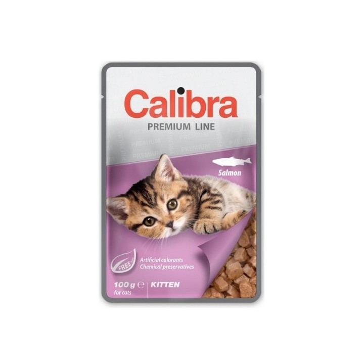 Calibra 100g kapsa premium kitten salmon cat