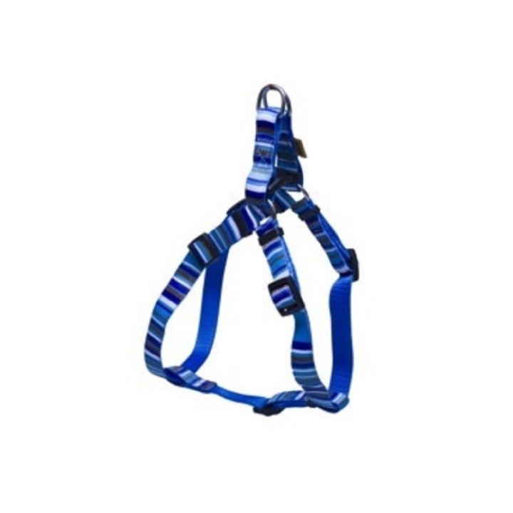 Postroj popruh 1,5cm proužky č.2- modrý
