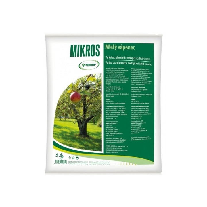 Vápenec 5kg mletý