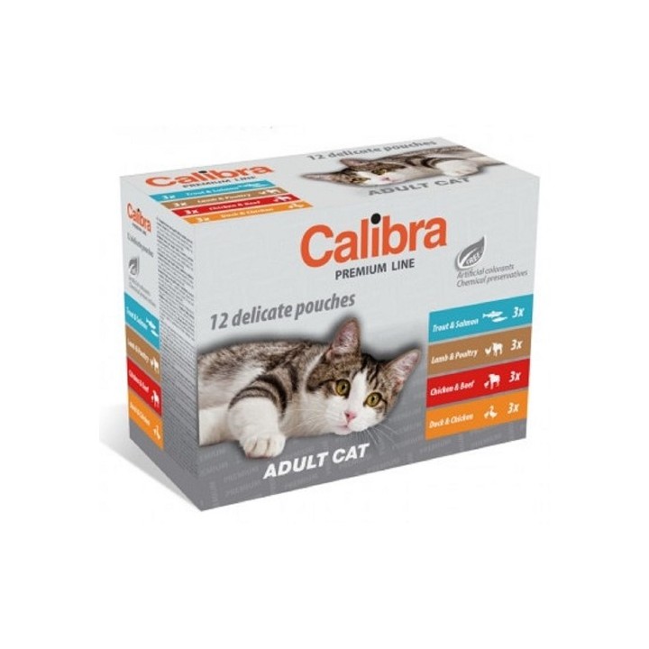 Calibra 12x100g kapsa premium multipack cat