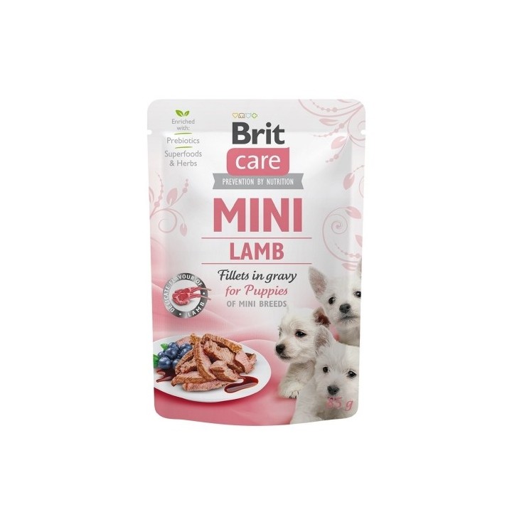 Brit Care Mini Puppy Lamb fillets in gravy 85g