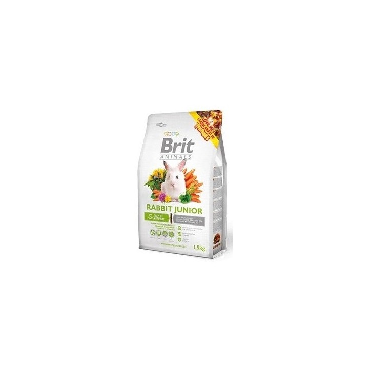 Brit animals 1,5kg králík junior complete