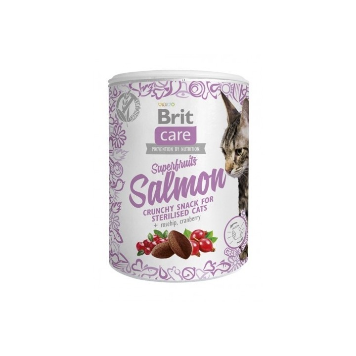 Brit care cat snack Superfruits Salmon 100g