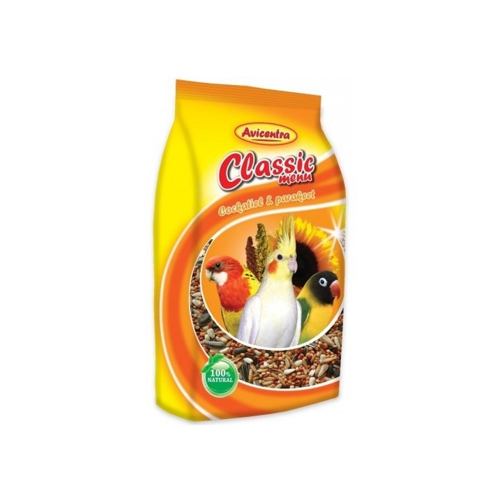 Avicentra papoušek malý  500g classic/20ks