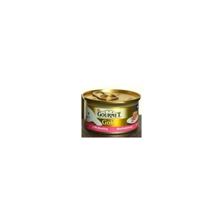 Gourmet  85g gold paštika hovězí cat/12ks