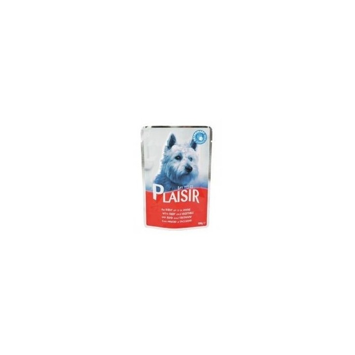 Plaisir 100g hovězí se zeleninou kapsička dog