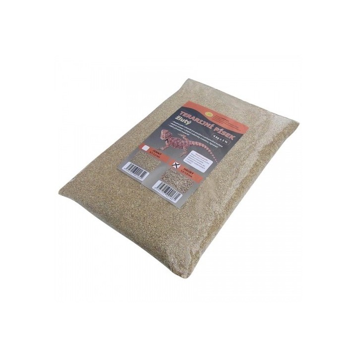 Terarijní písek žlutý 4kg hrubý Robimaus