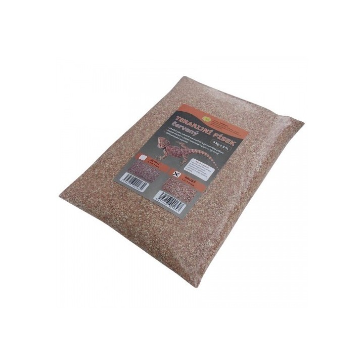 Terarijní písek červený 4kg hrubý Robimaus