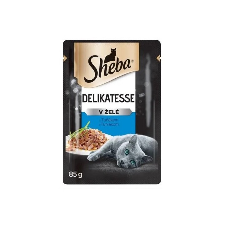 Sheba Delikatesse 85g tuňák v želé cat