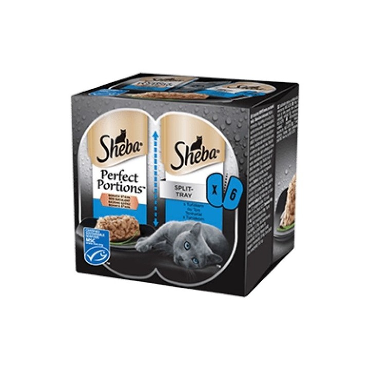 Sheba Perfect Portions 3 x 75g tuňák cat