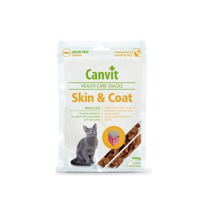 Canvit snacks Cat Skin+Coat 100g