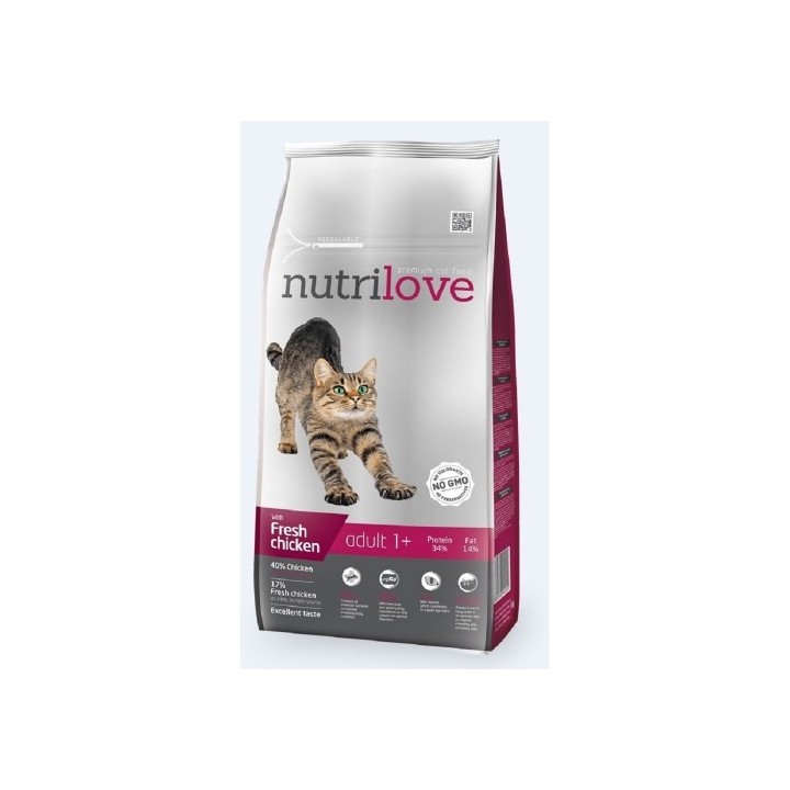 Nutrilove 1,5kg Adult Fresh Chicken cat