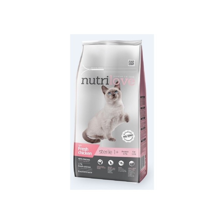 Nutrilove 1,4kg Sterile Fresh Chicken cat